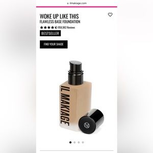 IL MAKIAGE WOKE UP LIKE THIS 040 Flawless Base Foundation 1oz/30ml New with Box